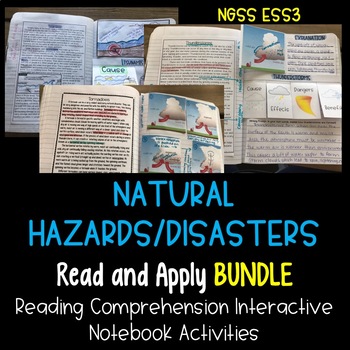 Preview of Natural Hazards/Disasters Read and Apply BUNDLE