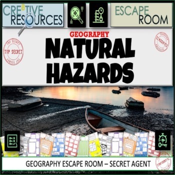 Preview of Natural Hazards Geography Escape Room