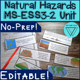 Natural Hazards and Disasters Activities - MS-ESS3-2 Unit: