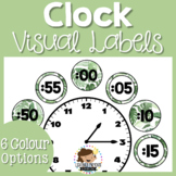 Natural Leaves Clock Labels FREE