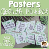 Natural Leaves Growth Mindset Posters | Australian Fonts Included