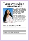 Natural Light Photography Portrait worksheet