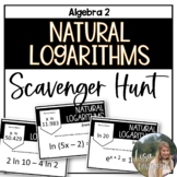 Natural Logarithms - Algebra 2 Scavenger Hunt