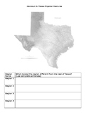 Natural Regions of Texas Map Lab