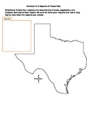 Natural Regions of Texas Map Lab
