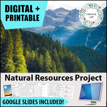 Preview of Natural Resource Research Project - PBL
