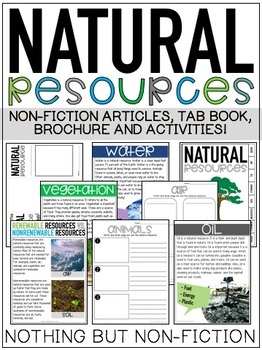 Preview of Natural Resources Reading Passages and Activities