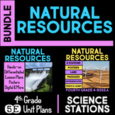 Natural Resources - 5E NGSS Science Unit AND Science Stati