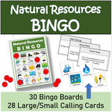 Natural Resources BINGO | Energy Resources BINGO | English