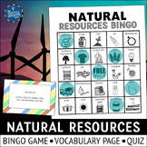 Natural Resources Bingo Game