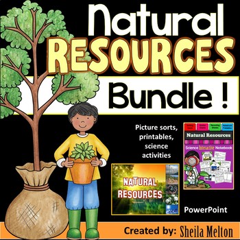 Preview of Natural Resources Bundle! (PowerPoint, Picture Sorts & Science Activities)