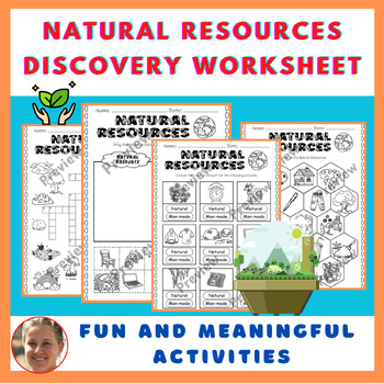 Preview of Natural Resources Discovery Worksheets | Exploring the Environment Activities