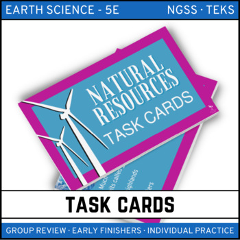 Preview of Natural Resources Task Cards