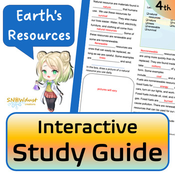 Preview of Natural Resources - Florida Science Interactive Study Guide