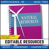 Natural Resources Notes, PowerPoint, and Test