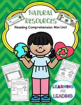 Preview of Natural Resources Reading Comprehension Mini Unit Earth Science