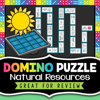 Preview of Natural Resources Review Activity - Domino Puzzle
