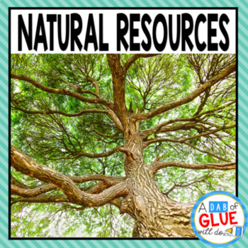 Preview of Natural Resources Science Unit for Kindergarten | Natural Resources vs. Man Made