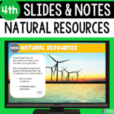 Natural Resources Slides & Notes Worksheet | 4th Grade Sci