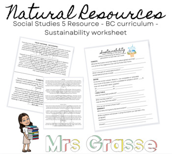 natural resources for kids worksheets
