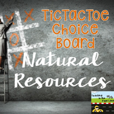 Natural Resources Tic Tac Toe Activities