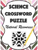 Natural Resources and Recycling Crossword Puzzle - BJU Science 4