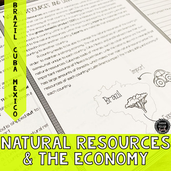 Preview of Natural Resources in Latin America's Economy Reading Activity (SS6E3, SS6E3d)