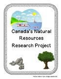 Natural Resources of Canada Research Project