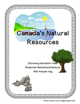 Natural Resources Of Canada Video Response Worksheet Quiz Tpt