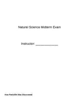 Preview of Natural Science Exam or Worksheets- experiment design, variables & measurement