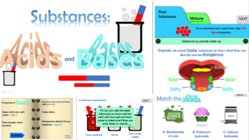 Preview of Natural Science animated presentation about acid and base substances