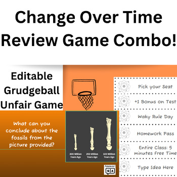 Preview of Natural Selection & Change Over Time Grudgeball & Unfair Review Game Combo!