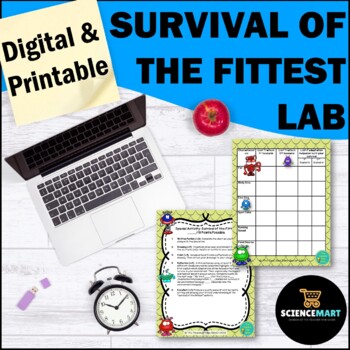 Preview of Natural Selection Digital Lab Activity | Survival of the Fittest | Biology