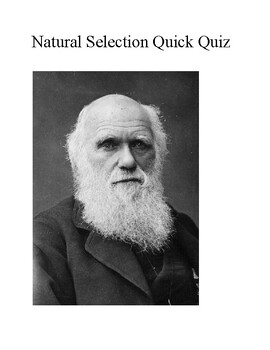 Preview of Natural Selection Quick Quiz
