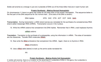 Natural Selection Sickle Cell Disease And Malaria Resistance Tpt