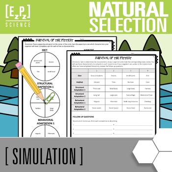 Preview of Natural Selection Simulation Activity | Survival of the Fittest Game