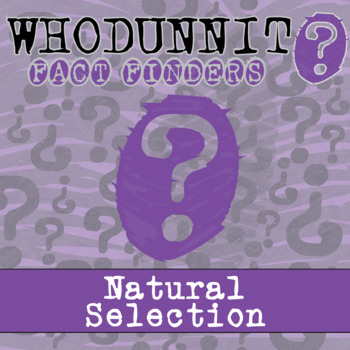 Preview of Natural Selection Whodunnit Activity - Printable & Digital Game Options