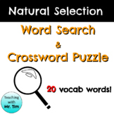Natural Selection Word Search and Crossword Puzzle