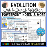 Evolution PowerPoint, Notes, Assessment Questions, and Kahoot