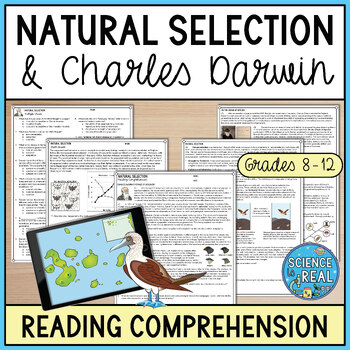 Preview of Natural Selection Reading Comprehension and Worksheets