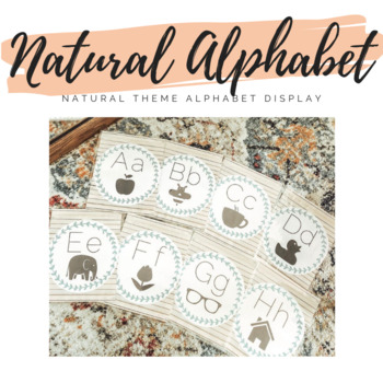 Preview of Natural Theme Alphabet Display 