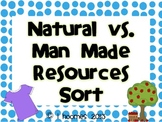 Natural and Man Made Resources Sort