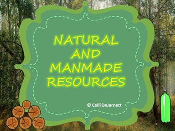 Preview of Natural and Manmade Resources Interactive PowerPoint