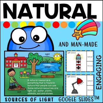 Preview of Natural and man-made sources of light GOOGLE SLIDES(TM)