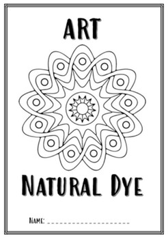 Natural dye art booklet for wall hanging project by Renae Siciliano