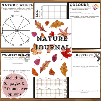 Preview of Nature journaling guide - Guided journal with prompts, inspiration and ideas