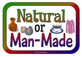 Natural or Man-made Picture Cards Set