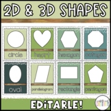 Nature 2D and 3D Shapes
