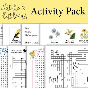 Preview of Nature Activity Pack