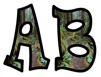 Preview of Nature Alphabet Letters